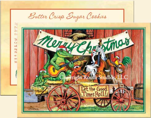 Louisiana Christmas cards | Let the Good Times Roll Holiday Cards - Laissez les bons temps rouler!